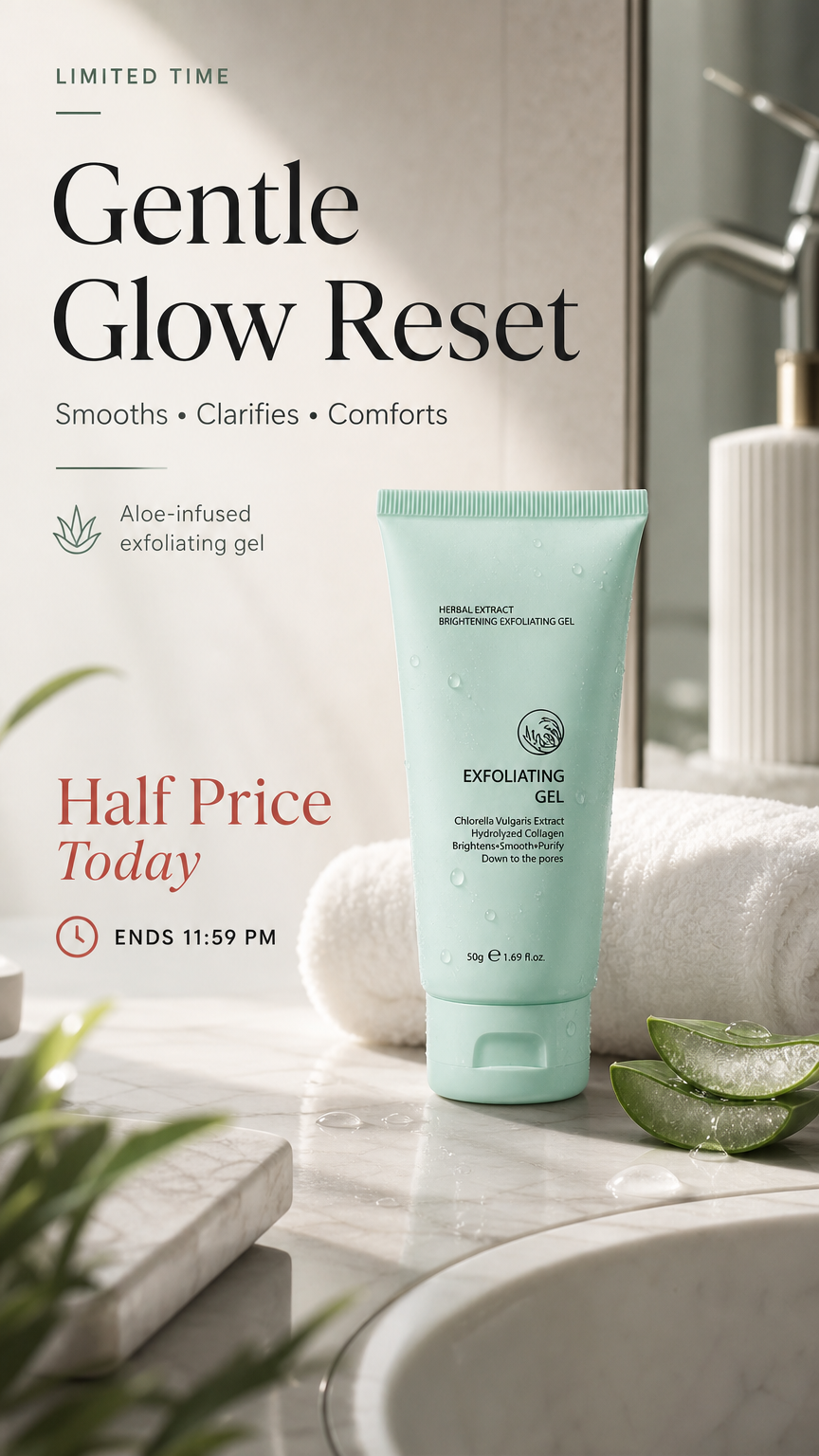 Upsell🎁🥳2026 HOT SALE🥳💞50K+ SOLD!💥👵🌸 50% OFF!Herbal Extract Brightening Exfoliating Gel