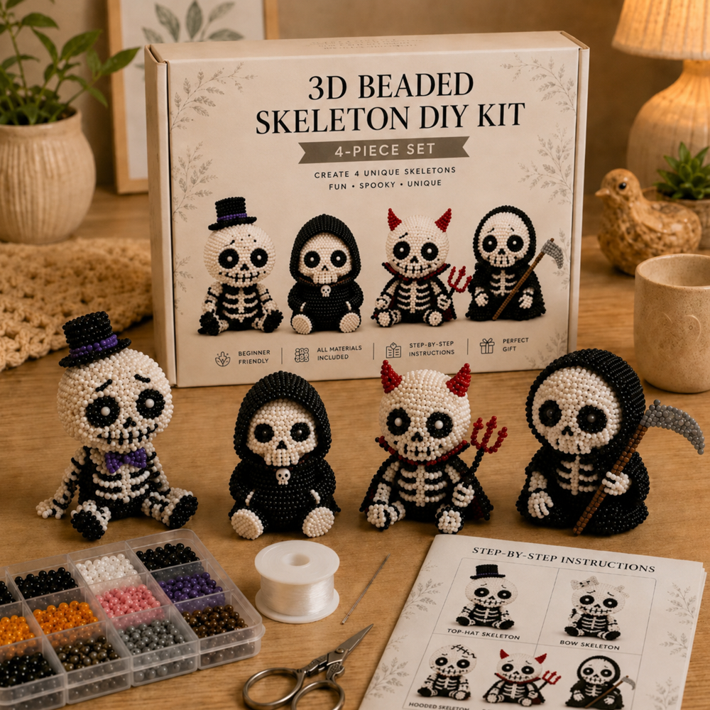 🏆✨ 15 Minutes Away From Your Phone.🧵✨Petite 3D Beaded Animal Craft Kit