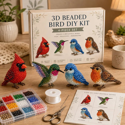 🏆✨ 15 Minutes Away From Your Phone.🧵✨Petite 3D Beaded Animal Craft Kit