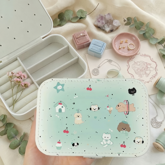 Mint Mambo Leather Jewelry Box